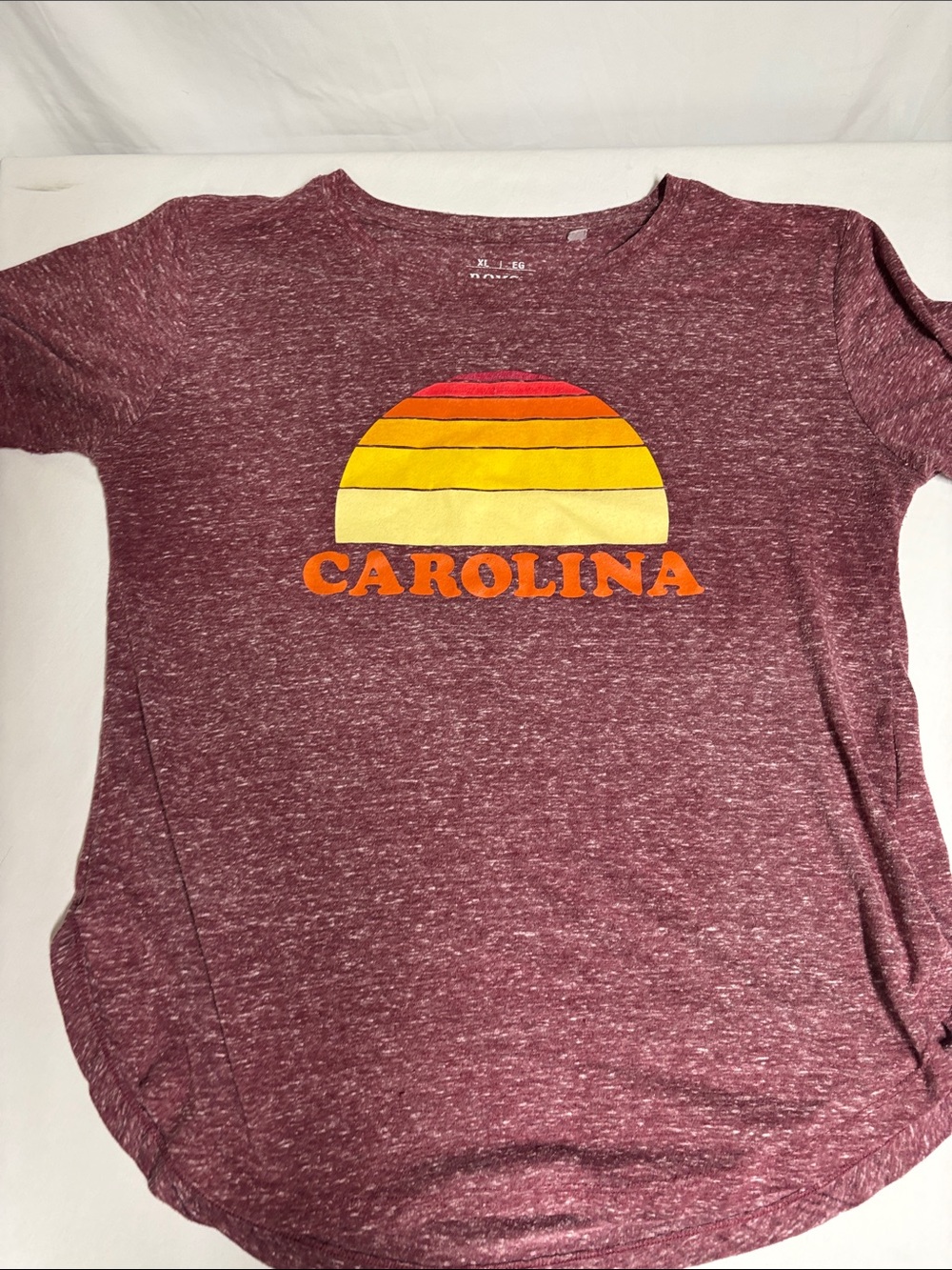 Royce Brand Carolina Retro Sunset Graphic T-Shirt Burgundy XL